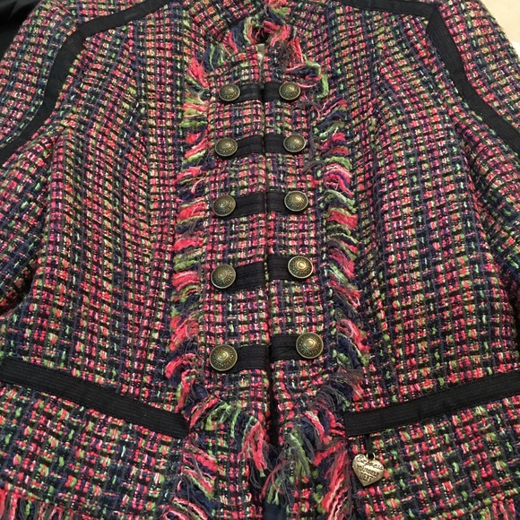 DEPTWomen Military Style Fringe Jacket Blazer XS - Picture 5 of 9